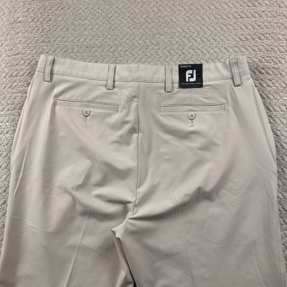 NWT FootJoy Golf Pants Mens 36x32 Performance Business Luxury Office Stone - Picture 10 of 16